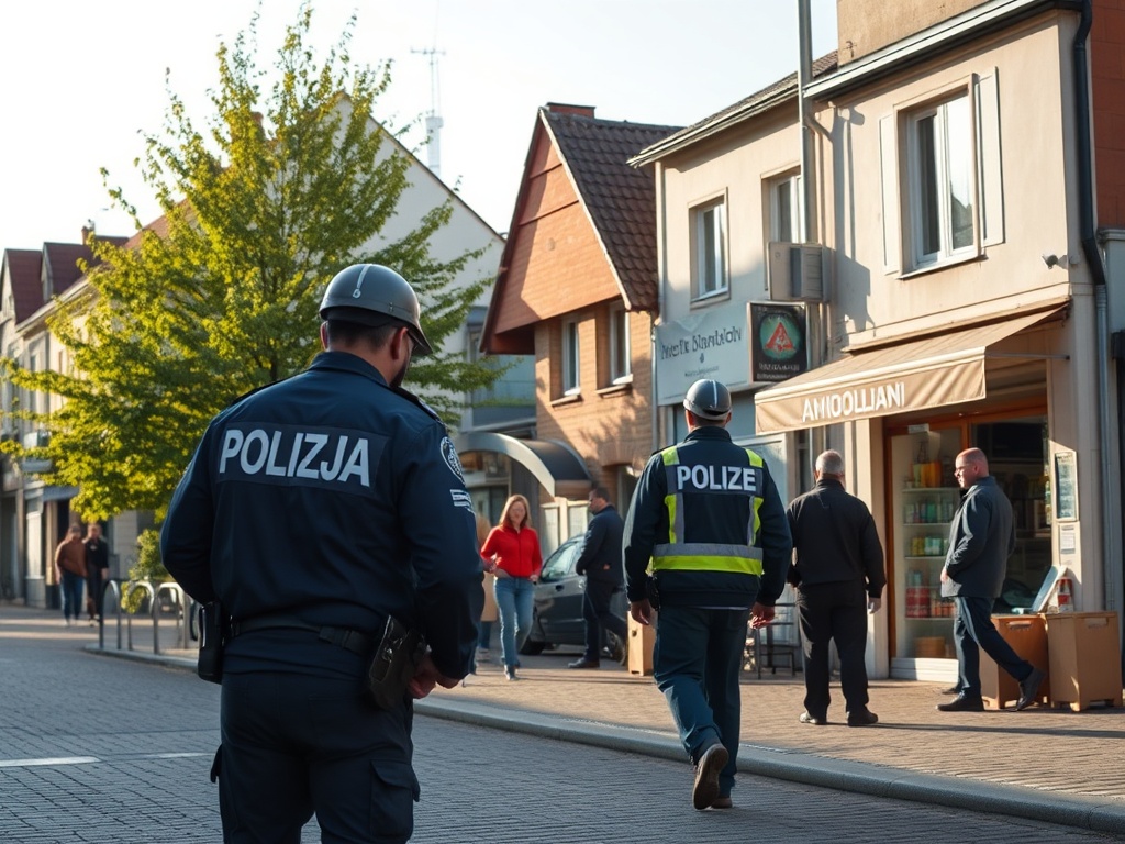 Funkcjonariusze policji z Garwolina podczas patrolu - nabór nowych funkcjonariuszy policji w Garwolinie