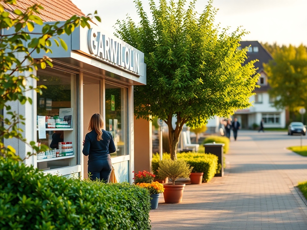 Mapa z zaznaczonym Garwolinem i ikonami wskazującymi na kolejki do specjalistów