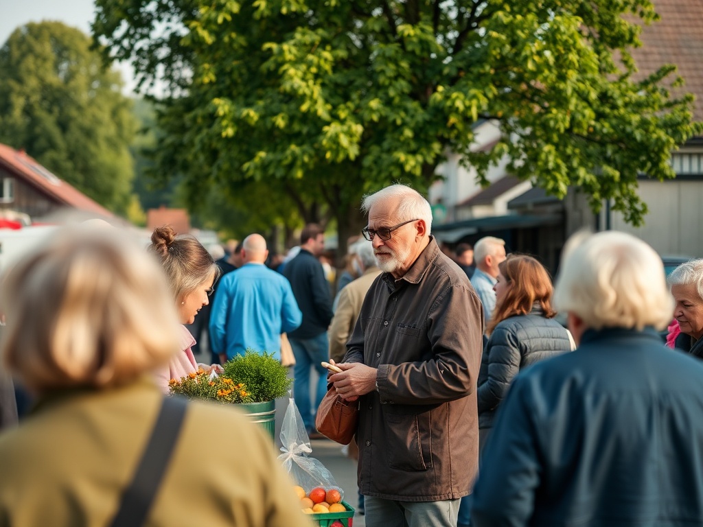 Mieszkańcy Garwolina świętujący majówkę w parku miejskim, z widokiem na zielone tereny i plac zabaw.